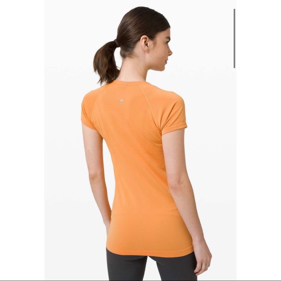 lululemon athletica Tops - Lululemon Swiftly Tech Short Sleeve V-Neck orange